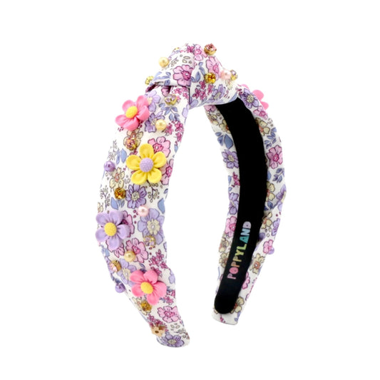 Fall Floral Knotted Headband