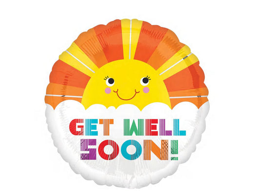 Sunshine Get Well Soon Foil Balloon