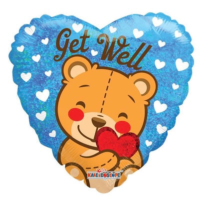 Get Well Soon Bear Foil Balloon