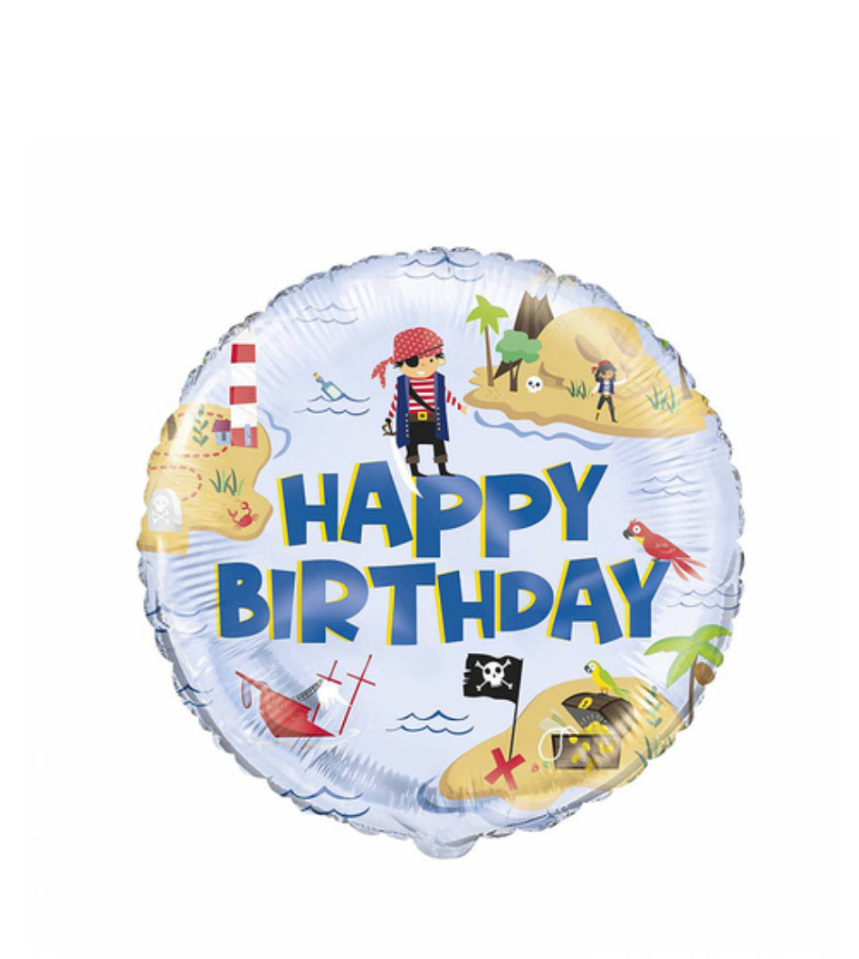 Pirate Happy Birthday Foil Balloon