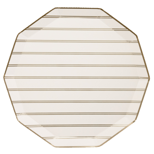 Gold Signature Large Stripe Plates