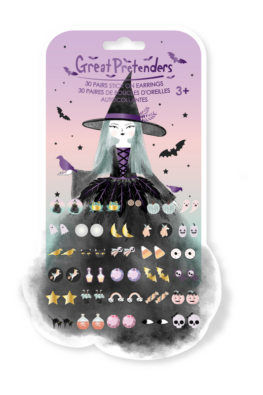 Natasha The Raven Witch Sticker Earrings