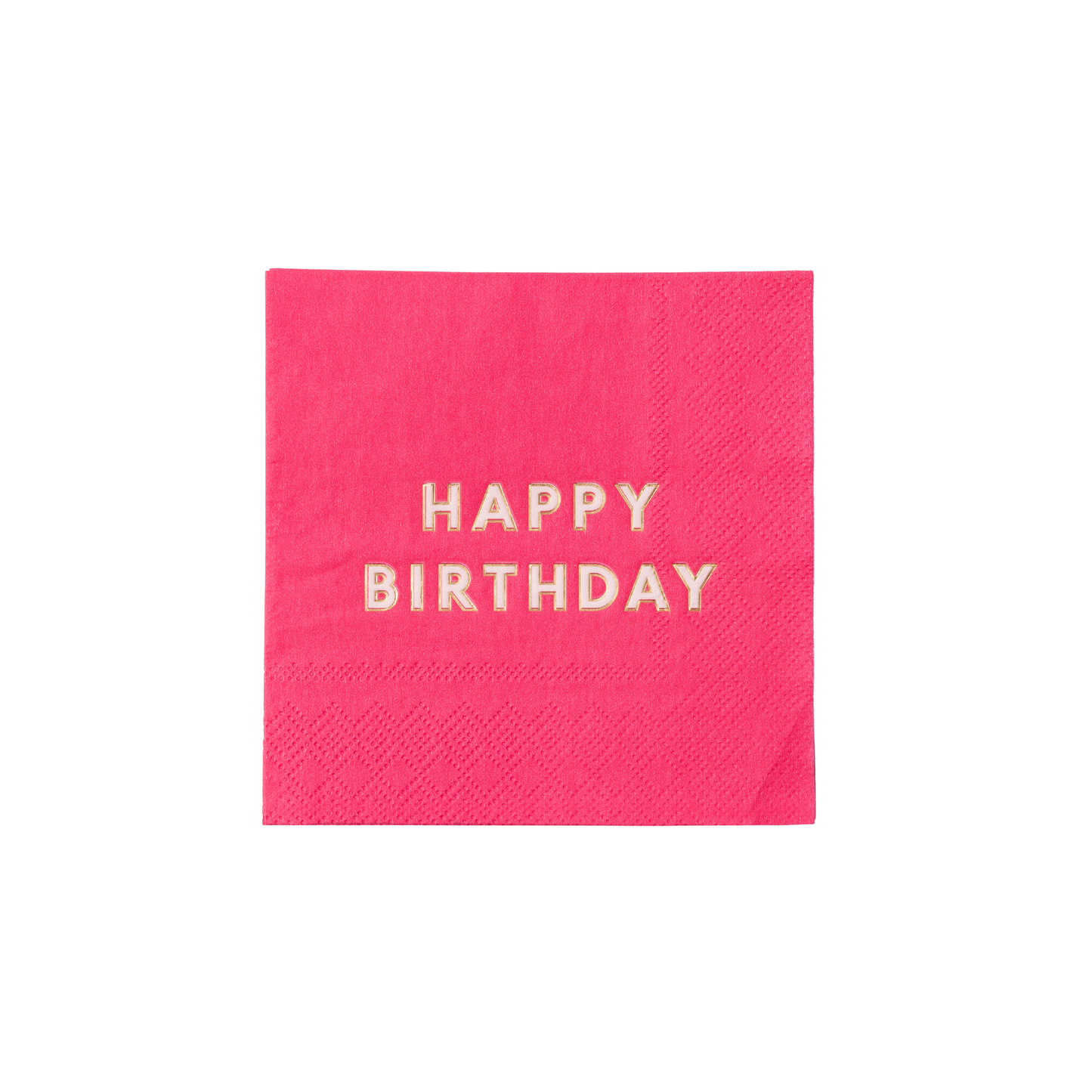 Haute Pink Signature Happy Birthday Cocktail Napkins