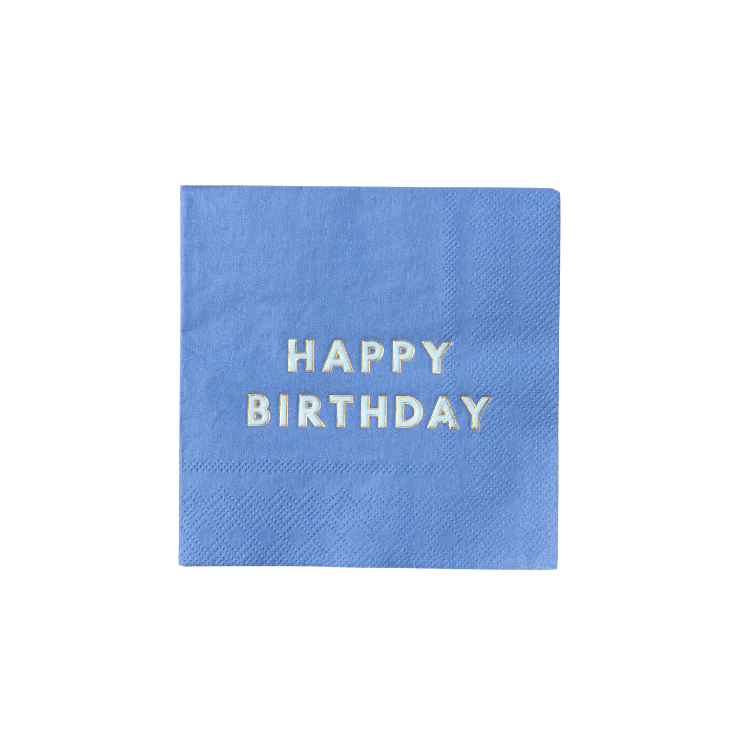 Palisades Blue Signature Happy Birthday Cocktail Napkins