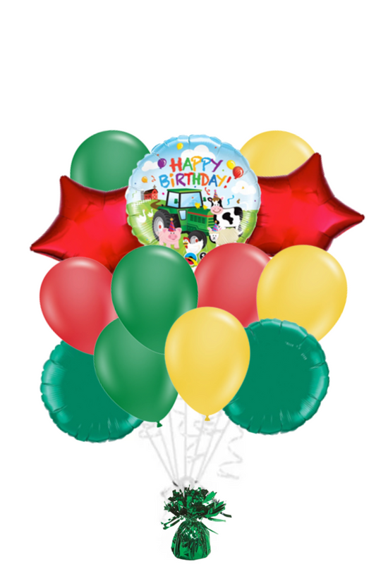 Farm Animals Happy Birthday Balloon Bouquet