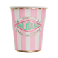 HARRY POTTER X BONJOUR FÊTE HONEYDUKES PINK STRIPE CUPS