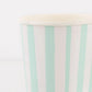 Mint Stripe Tumbler