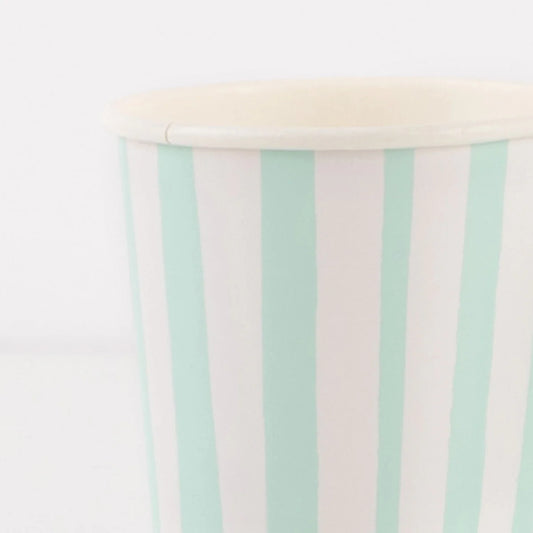 Mint Stripe Tumbler