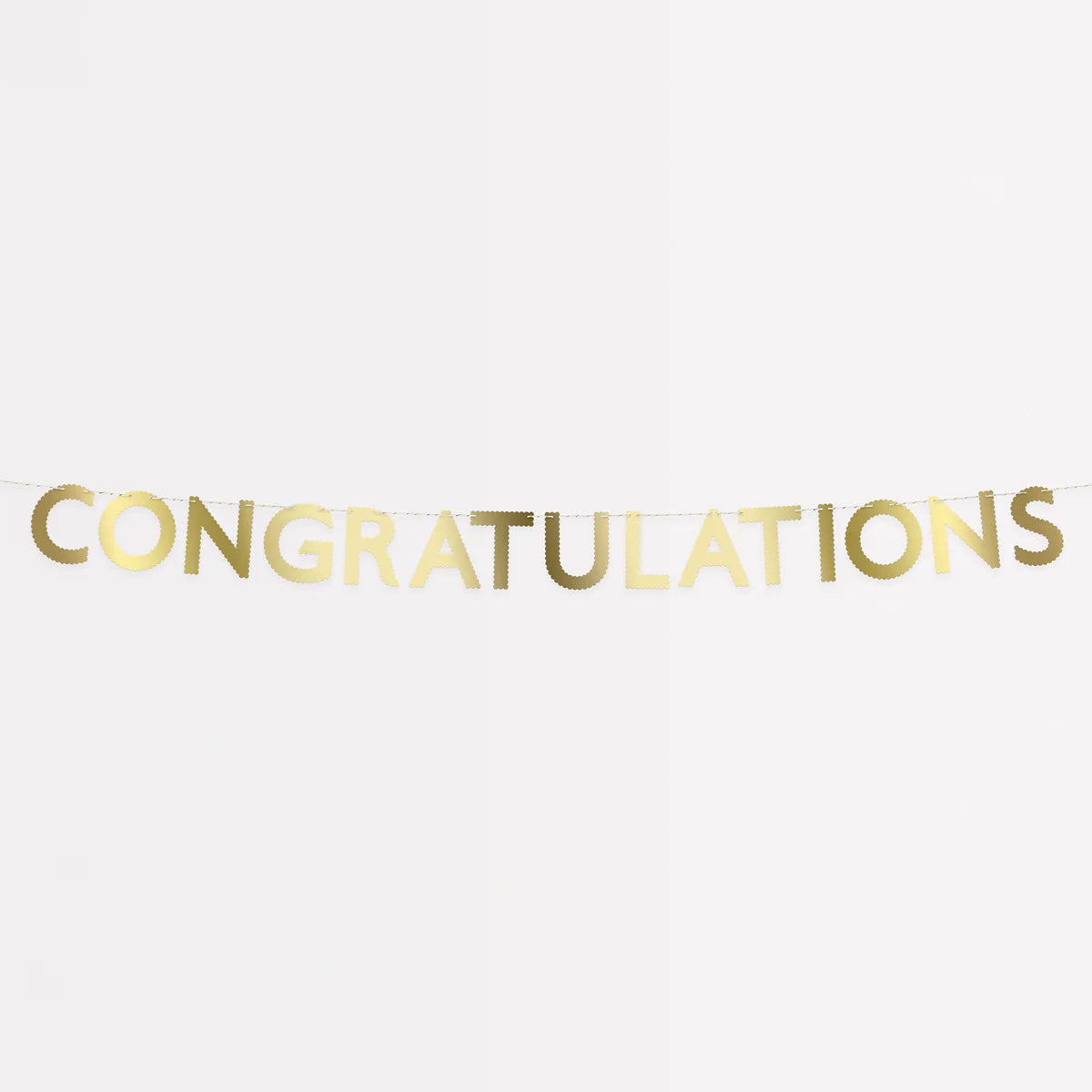 Gold Scallop Congratulations Garland