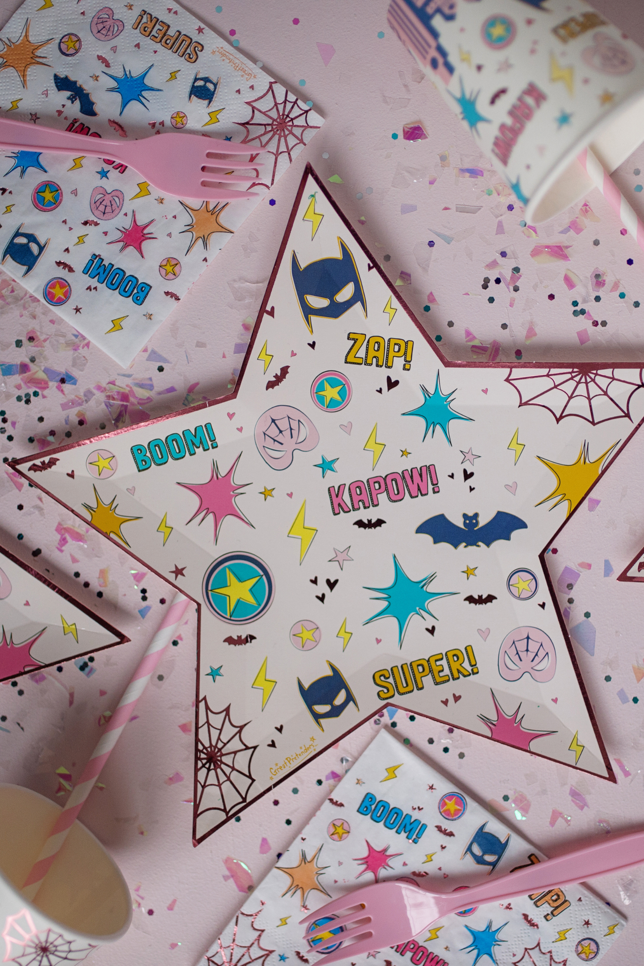 Superhero Star Plates