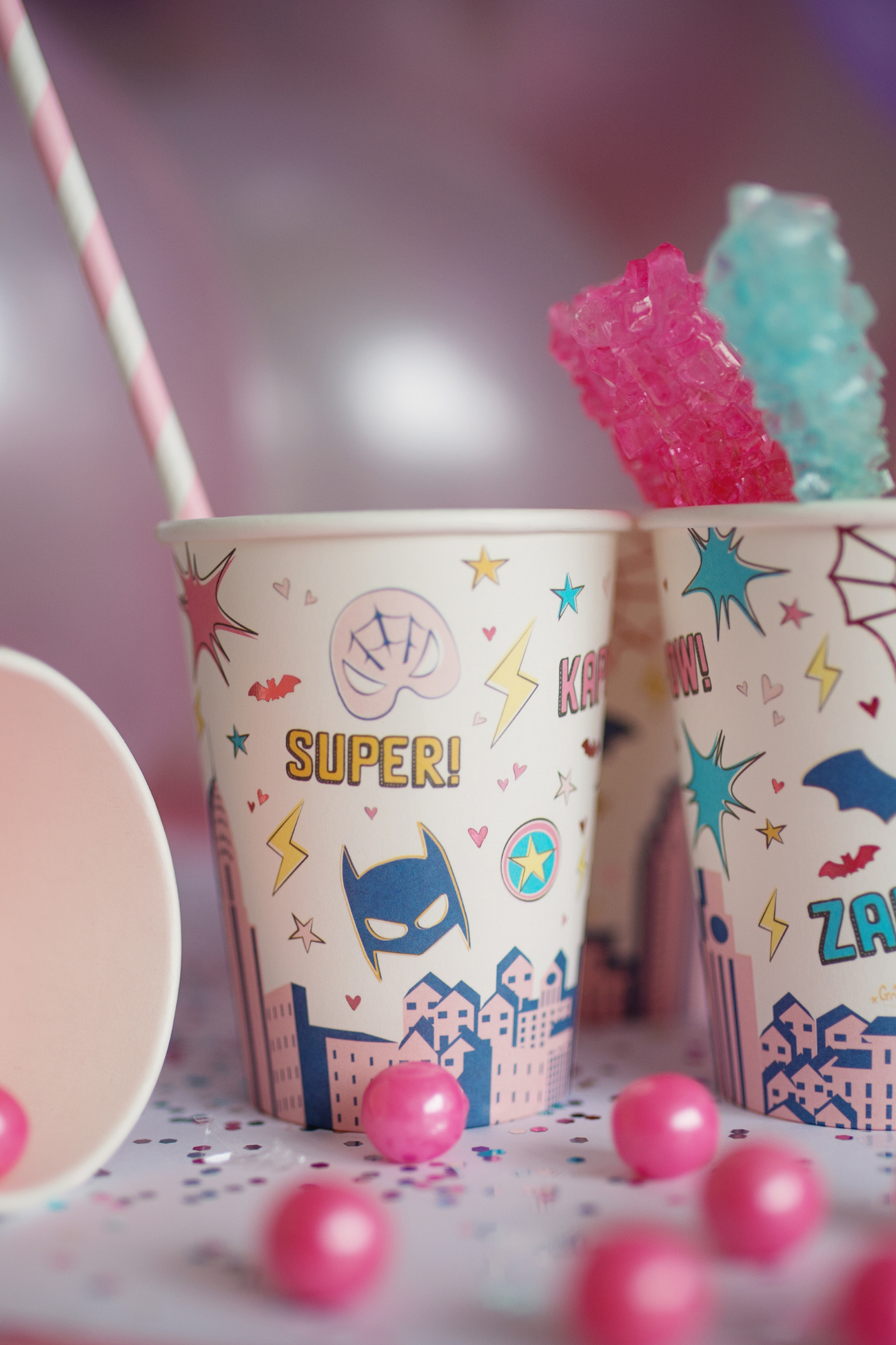 Superhero Star Cups