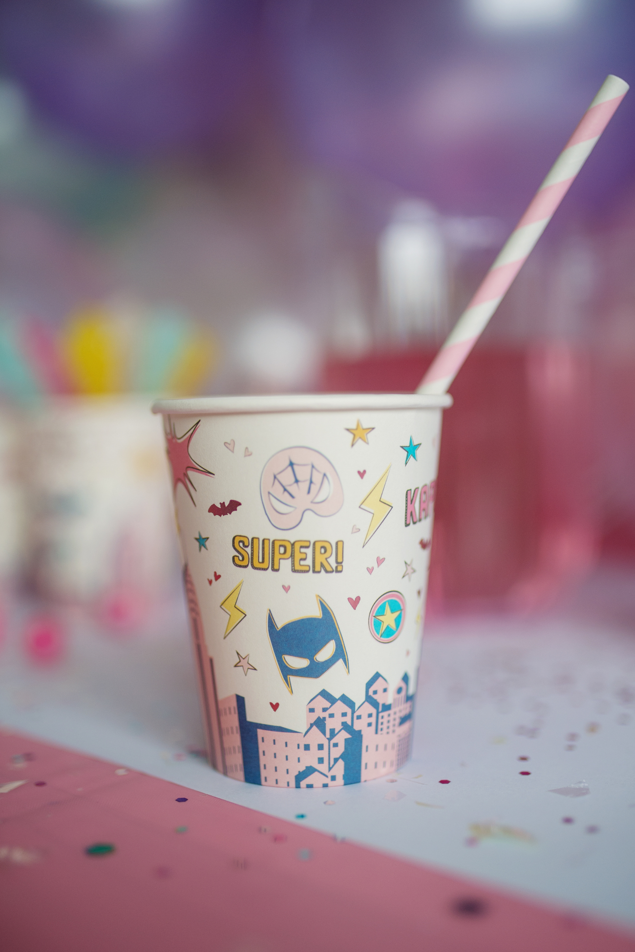 Superhero Star Cups