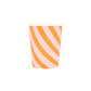 Pink and Orange Stripy Cups