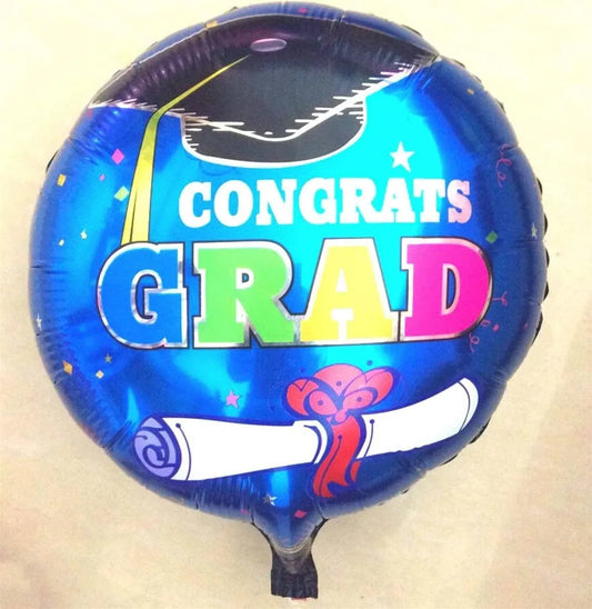 Blue Congrats Grad Foil Balloon