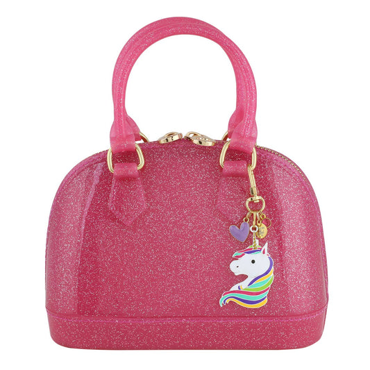 Cate in Hot Pink Sparkle: Unicorns Edition Kids Jelly Purse
