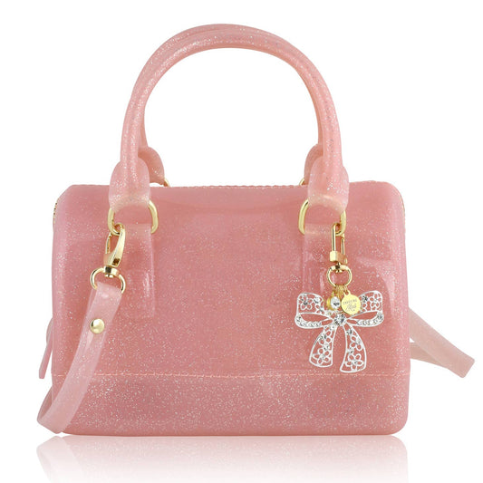 Ruby Light Pink Sparkle Jelly Purse: Closer To Heaven Edition