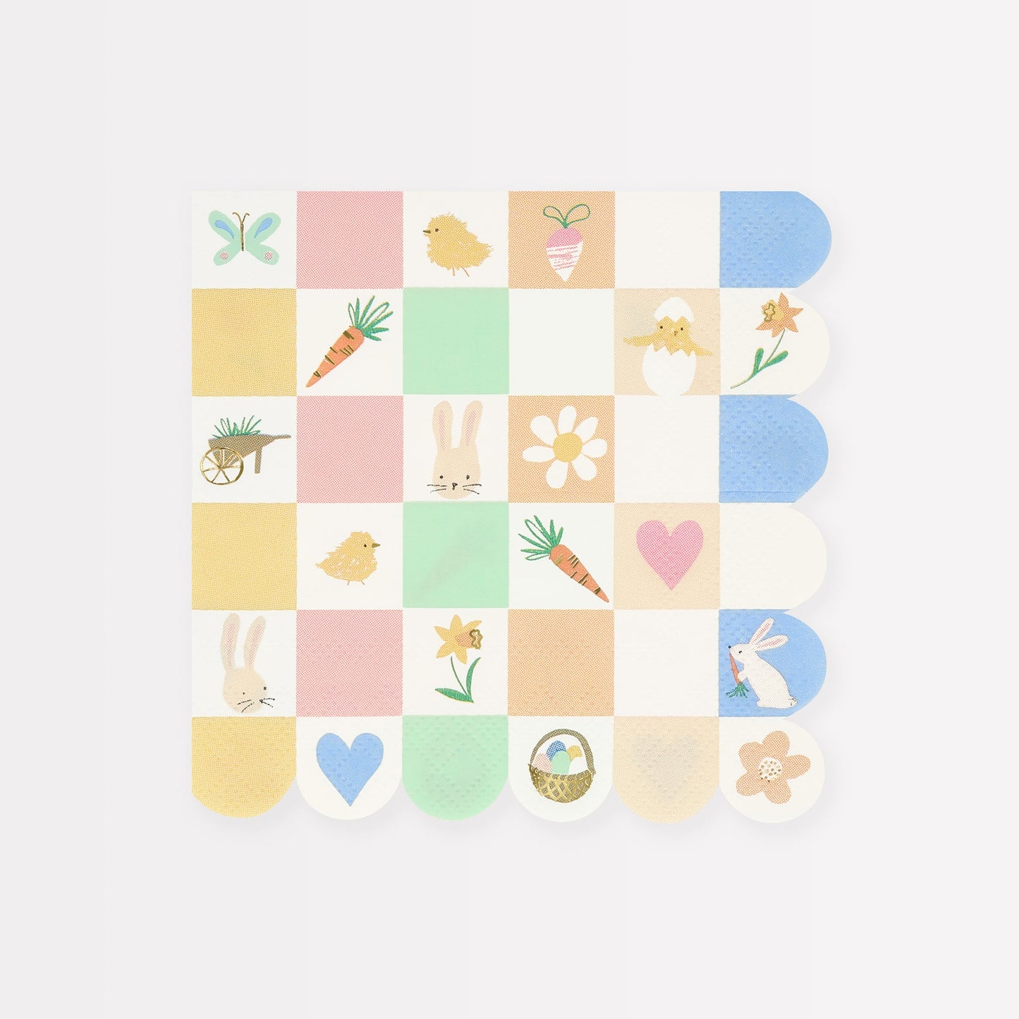 Easter Icon Checkerboard Large Napkins