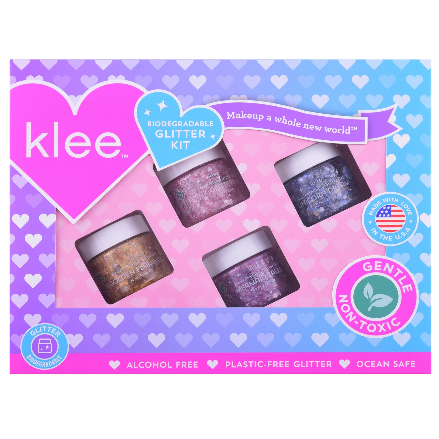 Klee 4PC Kit - Mermaid Paradise - Bio-Glitter Gel