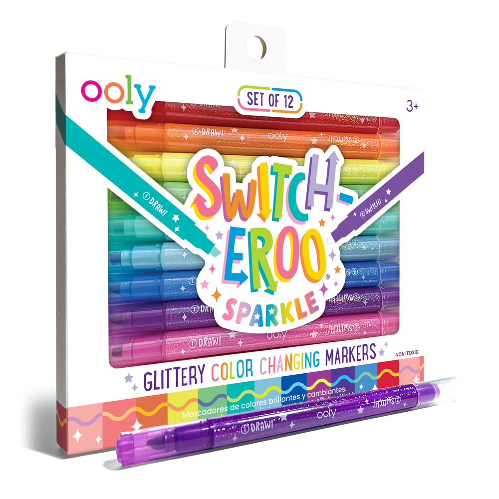 Switch-eroo! Sparkle Glittery Color Changing Markers