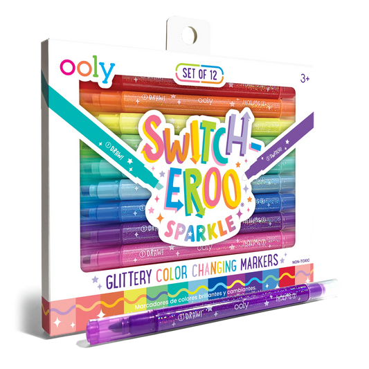 Switch-eroo! Sparkle Glittery Color Changing Markers