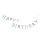 Pastel Happy Birthday Banner