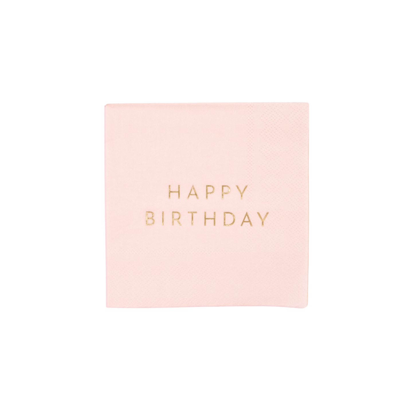 Petal Pink Signature Happy Birthday Cocktail Napkins