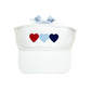 Patriotic Hearts Bow Visor