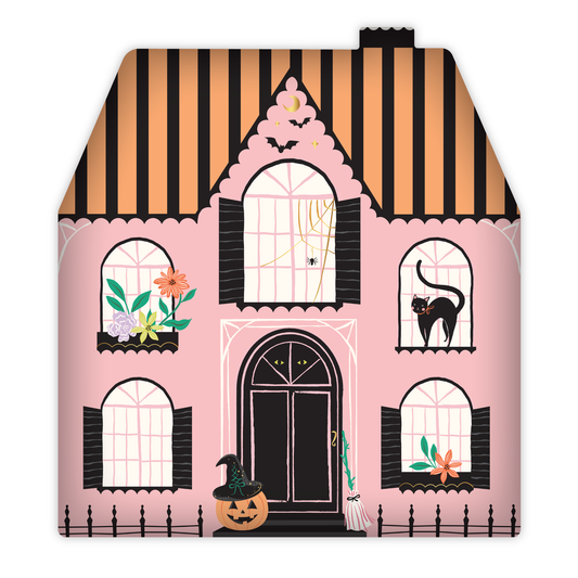 Pink Haunted House Large Plates