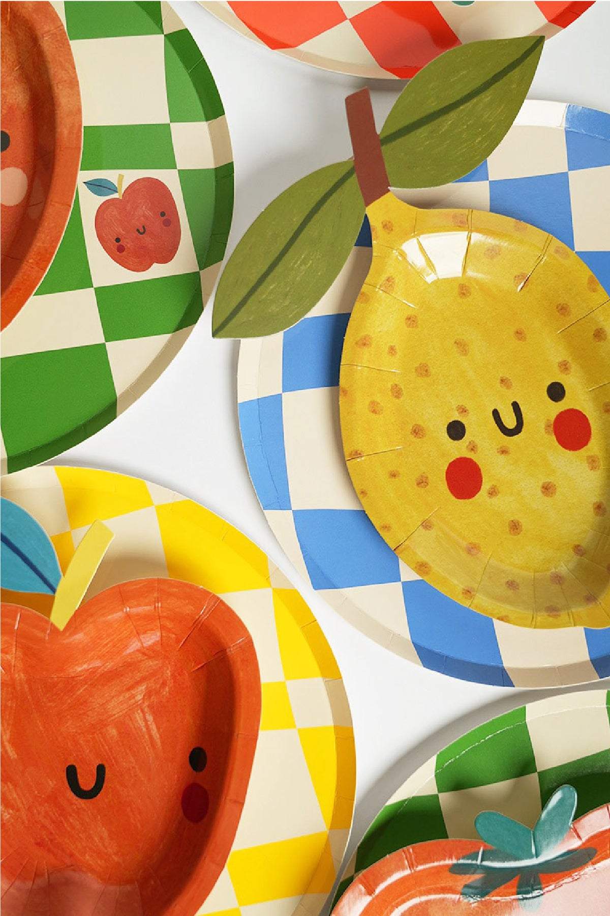 Little Chef Checkered Paper Plates