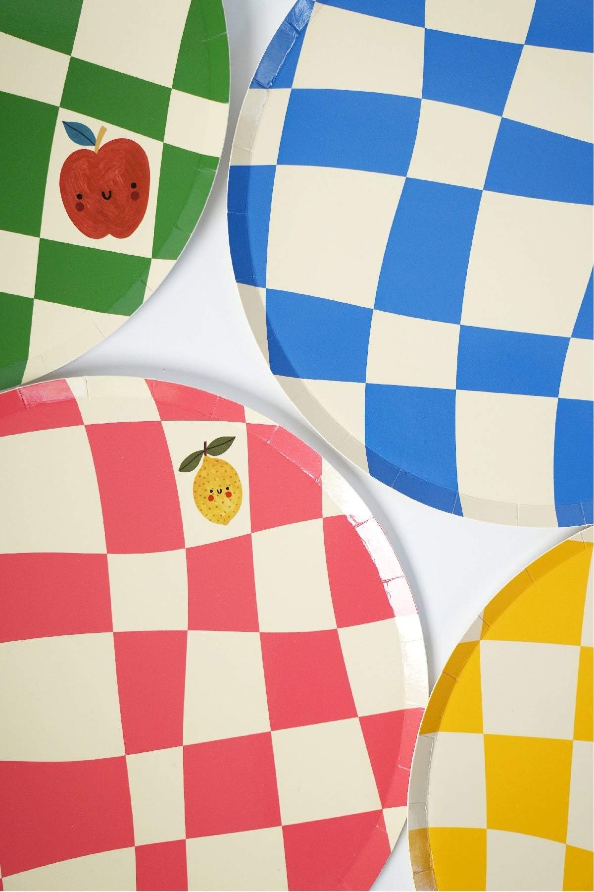 Little Chef Checkered Paper Plates