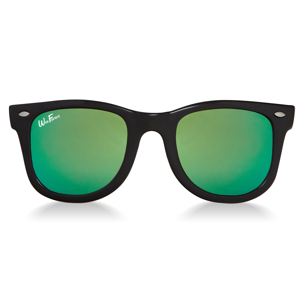 Black with Sea Green Polarized WeeFarer Sunglasses