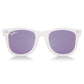 White with Purple Polarized WeeFarer Sunglasses
