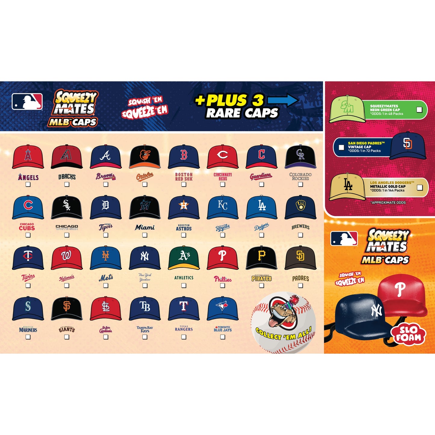 MLB Squeezy Caps Blind Pack