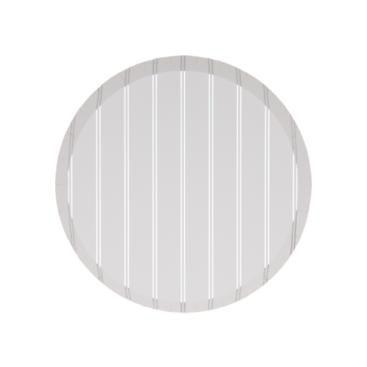 Silver Signature Stripe Small Plates