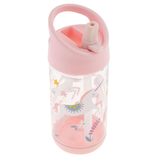 Flip-Top Water Bottle - Unicorn