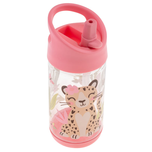 Flip-Top Water Bottle - Leopard