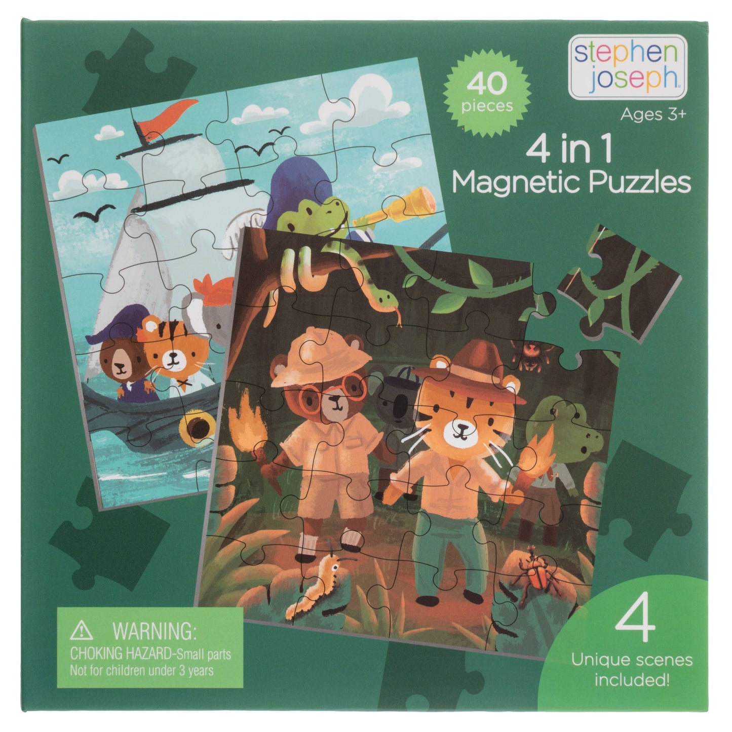 4 In 1 Magnetic Puzzle Book- Boy
