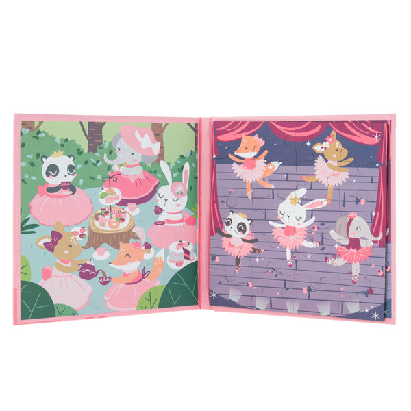 4 In 1 Magnetic Puzzle Book- Girl