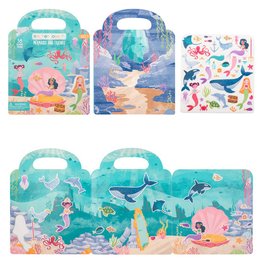 Reusable Sticker Book: Mermaids & Friends