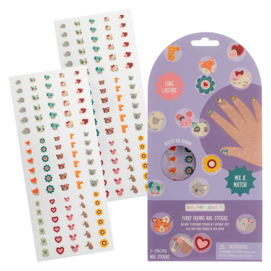 Clear Nail Stickers - Furry Friends