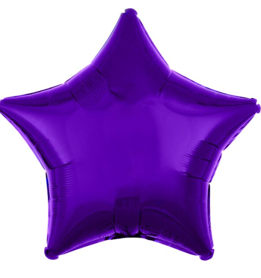 Metallic Purple Star Foil Balloon