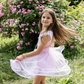 Pink Sequins Twirl Dress