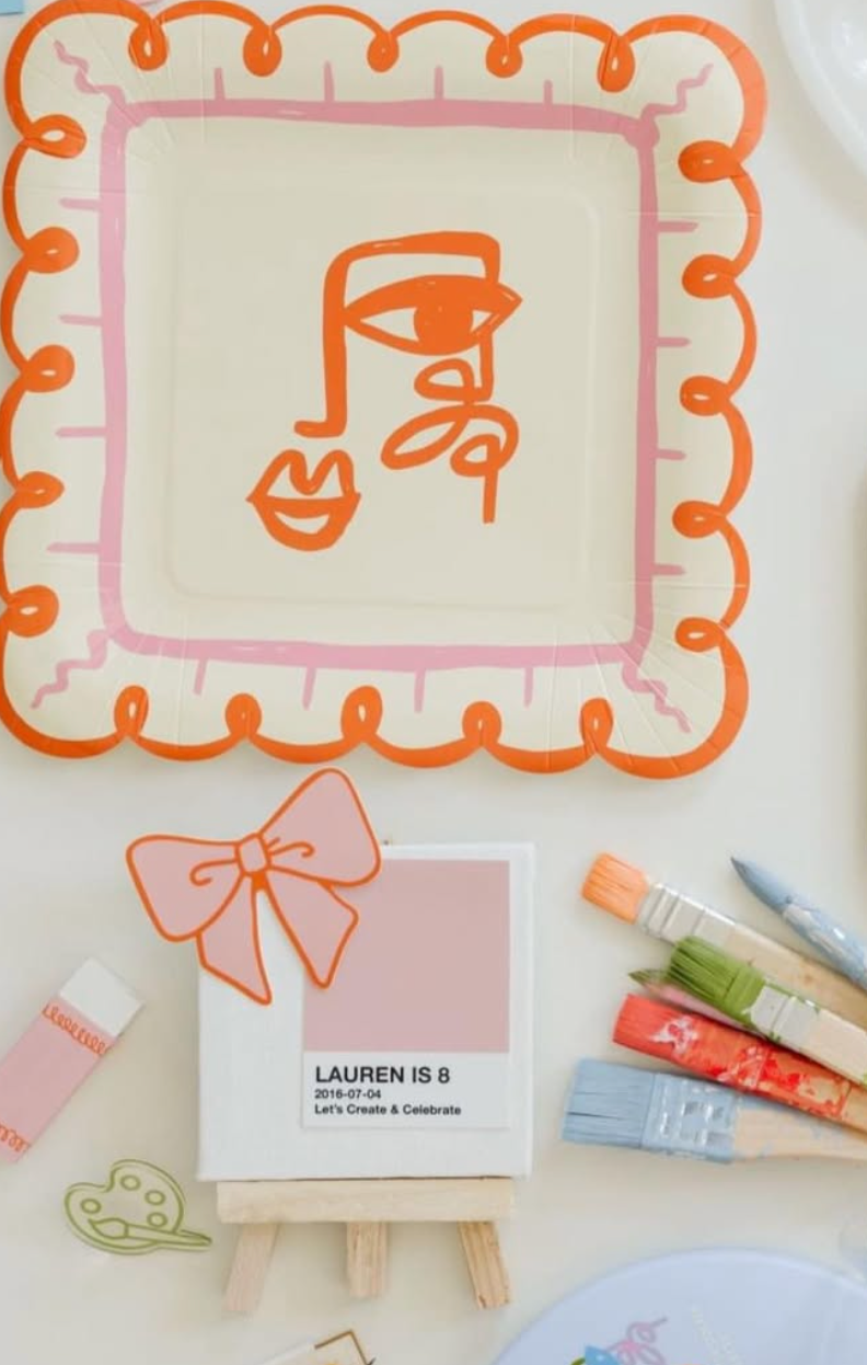 Art Party Dinner Plates