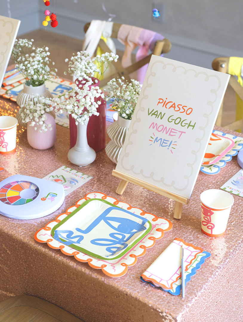 Art Party Dessert Plates