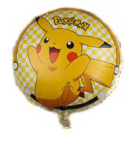 Pikachu Round Foil Balloon