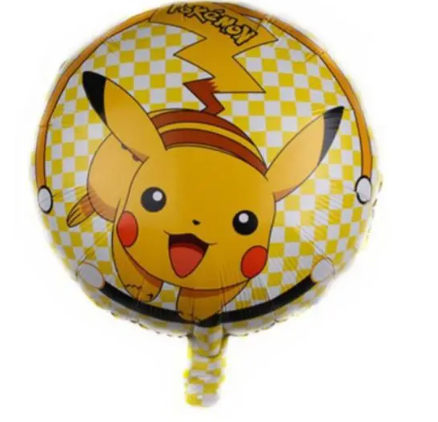 Pikachu Round Foil Balloon