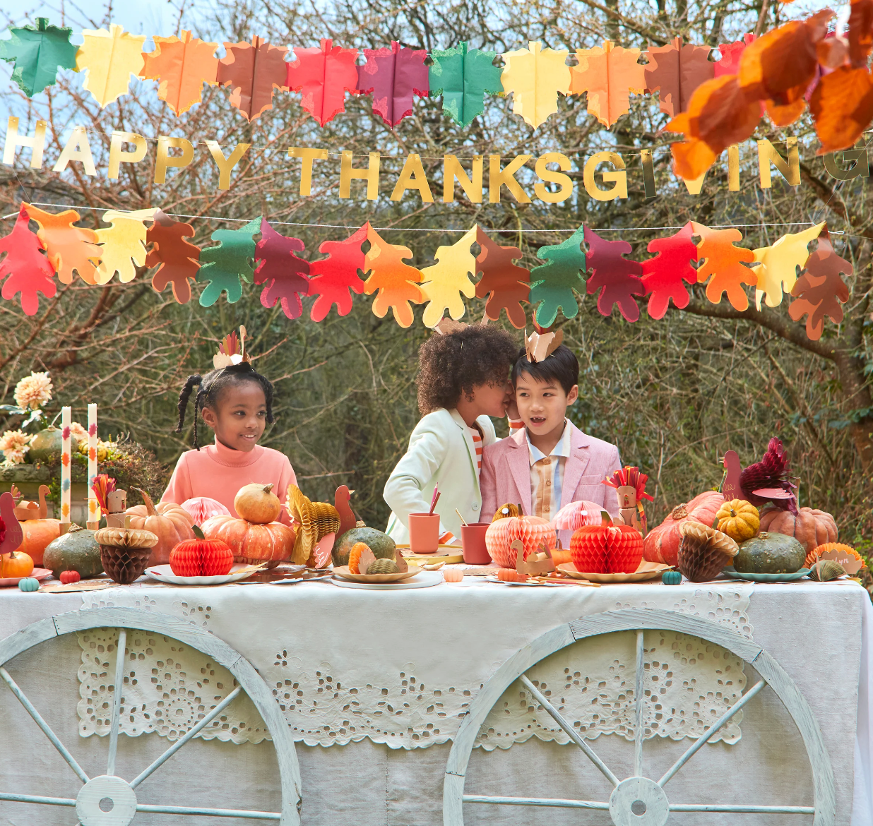 Mixed Thanksgiving Honeycomb Decorations