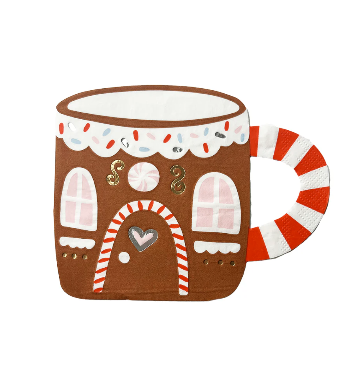 Baking Spirits Bright Gingerbread House Mug Large Napkins