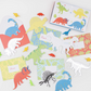 Dinosaurs Kids Valentine's Cards & Erasers Set