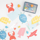 Under The Sea Kids Valentine's Cards & Erasers Set